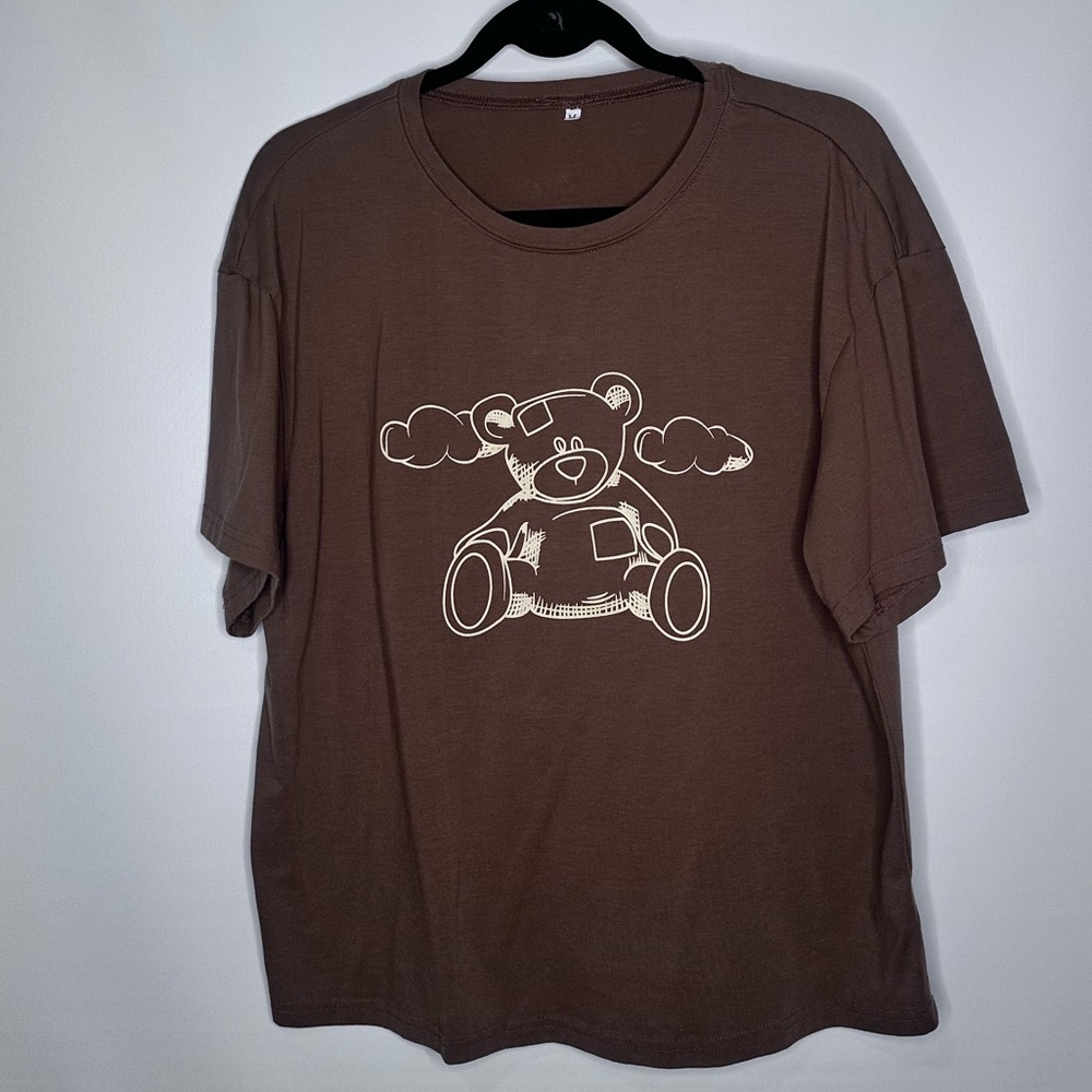 SHEIN Teddys Bear T-Shirt Graphic Medium